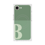 プレミアムスクエアケース with MagSafe［ オリジナル - initial two tone - B green ］