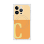 プレミアムスクエアケース with MagSafe［ オリジナル - initial two tone - C orange ］