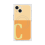 プレミアムスクエアケース with MagSafe［ オリジナル - initial two tone - C orange ］