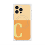 プレミアムスクエアケース with MagSafe［ オリジナル - initial two tone - C orange ］