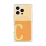 プレミアムスクエアケース with MagSafe［ オリジナル - initial two tone - C orange ］