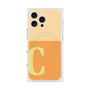 プレミアムスクエアケース with MagSafe［ オリジナル - initial two tone - C orange ］