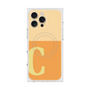 プレミアムスクエアケース with MagSafe［ オリジナル - initial two tone - C orange ］
