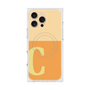 プレミアムスクエアケース with MagSafe［ オリジナル - initial two tone - C orange ］
