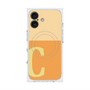 プレミアムスクエアケース with MagSafe［ オリジナル - initial two tone - C orange ］