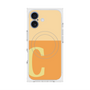 プレミアムスクエアケース with MagSafe［ オリジナル - initial two tone - C orange ］
