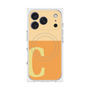 プレミアムスクエアケース with MagSafe［ オリジナル - initial two tone - C orange ］