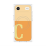 プレミアムスクエアケース with MagSafe［ オリジナル - initial two tone - C orange ］