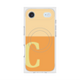 プレミアムスクエアケース with MagSafe［ オリジナル - initial two tone - C orange ］