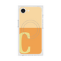 プレミアムスクエアケース with MagSafe［ オリジナル - initial two tone - C orange ］