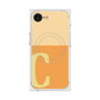 プレミアムスクエアケース with MagSafe［ オリジナル - initial two tone - C orange ］