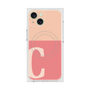 プレミアムスクエアケース with MagSafe［ オリジナル - initial two tone - C pink ］