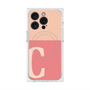 プレミアムスクエアケース with MagSafe［ オリジナル - initial two tone - C pink ］