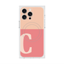 プレミアムスクエアケース with MagSafe［ オリジナル - initial two tone - C pink ］