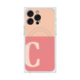 プレミアムスクエアケース with MagSafe［ オリジナル - initial two tone - C pink ］