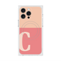 プレミアムスクエアケース with MagSafe［ オリジナル - initial two tone - C pink ］