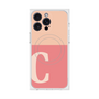 プレミアムスクエアケース with MagSafe［ オリジナル - initial two tone - C pink ］