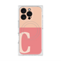 プレミアムスクエアケース with MagSafe［ オリジナル - initial two tone - C pink ］