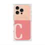 プレミアムスクエアケース with MagSafe［ オリジナル - initial two tone - C pink ］