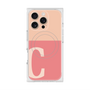 プレミアムスクエアケース with MagSafe［ オリジナル - initial two tone - C pink ］
