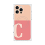 プレミアムスクエアケース with MagSafe［ オリジナル - initial two tone - C pink ］