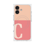 プレミアムスクエアケース with MagSafe［ オリジナル - initial two tone - C pink ］