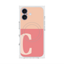 プレミアムスクエアケース with MagSafe［ オリジナル - initial two tone - C pink ］