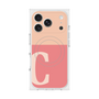 プレミアムスクエアケース with MagSafe［ オリジナル - initial two tone - C pink ］