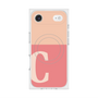 プレミアムスクエアケース with MagSafe［ オリジナル - initial two tone - C pink ］