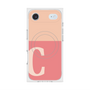 プレミアムスクエアケース with MagSafe［ オリジナル - initial two tone - C pink ］
