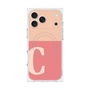 プレミアムスクエアケース with MagSafe［ オリジナル - initial two tone - C pink ］