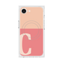 プレミアムスクエアケース with MagSafe［ オリジナル - initial two tone - C pink ］