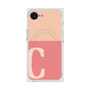 プレミアムスクエアケース with MagSafe［ オリジナル - initial two tone - C pink ］