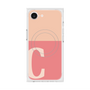 プレミアムスクエアケース with MagSafe［ オリジナル - initial two tone - C pink ］