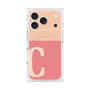 プレミアムスクエアケース with MagSafe［ オリジナル - initial two tone - C pink ］