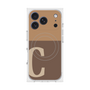 プレミアムスクエアケース with MagSafe［ オリジナル - initial two tone - C brown ］