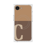 プレミアムスクエアケース with MagSafe［ オリジナル - initial two tone - C brown ］