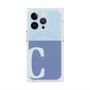 プレミアムスクエアケース with MagSafe［ オリジナル - initial two tone - C blue ］