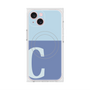 プレミアムスクエアケース with MagSafe［ オリジナル - initial two tone - C blue ］