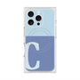 プレミアムスクエアケース with MagSafe［ オリジナル - initial two tone - C blue ］