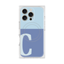 プレミアムスクエアケース with MagSafe［ オリジナル - initial two tone - C blue ］