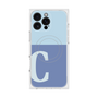 プレミアムスクエアケース with MagSafe［ オリジナル - initial two tone - C blue ］
