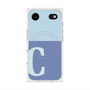 プレミアムスクエアケース with MagSafe［ オリジナル - initial two tone - C blue ］