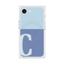 プレミアムスクエアケース with MagSafe［ オリジナル - initial two tone - C blue ］