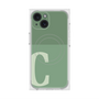 プレミアムスクエアケース with MagSafe［ オリジナル - initial two tone - C green ］