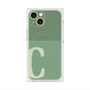 プレミアムスクエアケース with MagSafe［ オリジナル - initial two tone - C green ］