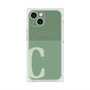 プレミアムスクエアケース with MagSafe［ オリジナル - initial two tone - C green ］