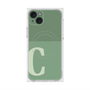 プレミアムスクエアケース with MagSafe［ オリジナル - initial two tone - C green ］