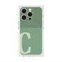 プレミアムスクエアケース with MagSafe［ オリジナル - initial two tone - C green ］
