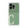 プレミアムスクエアケース with MagSafe［ オリジナル - initial two tone - C green ］